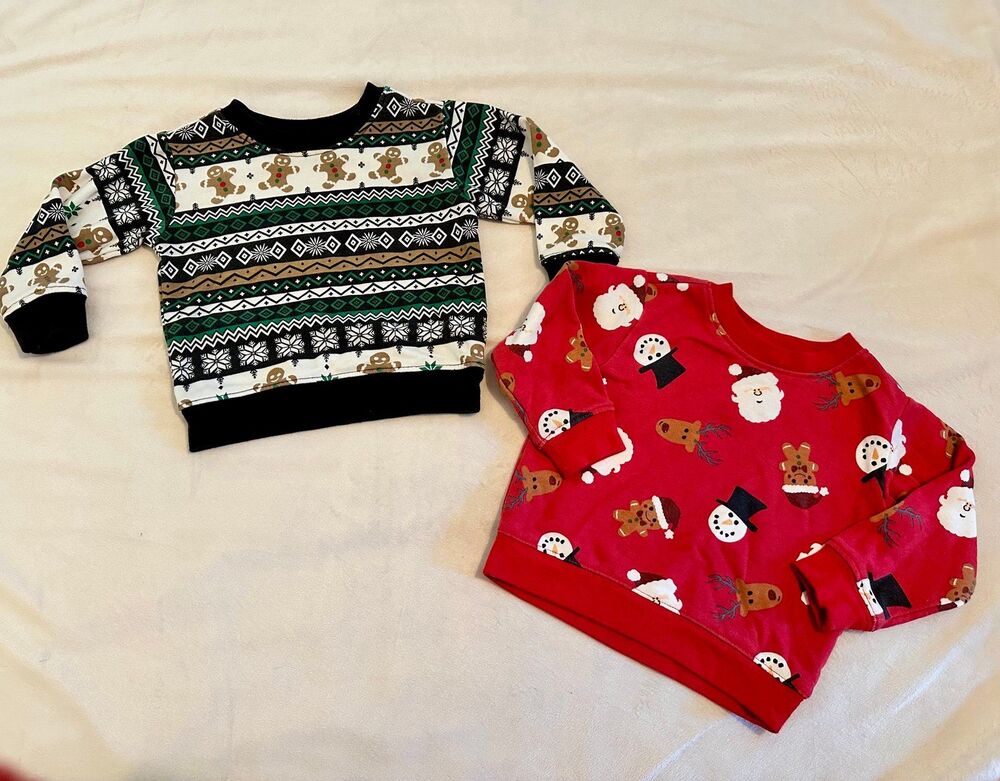 Holiday Time Christmas Sweatshirt Set Baby Boy 12 months